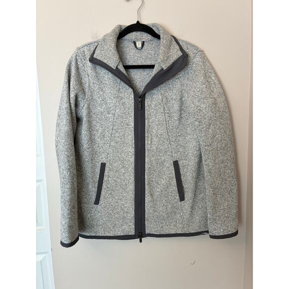 Lululemon Its Fleecing Cold Jacket Full Zip Heathered Gray Size 6 - Picture 1 of 9